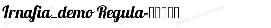 Irnafia_demo Regula字体转换